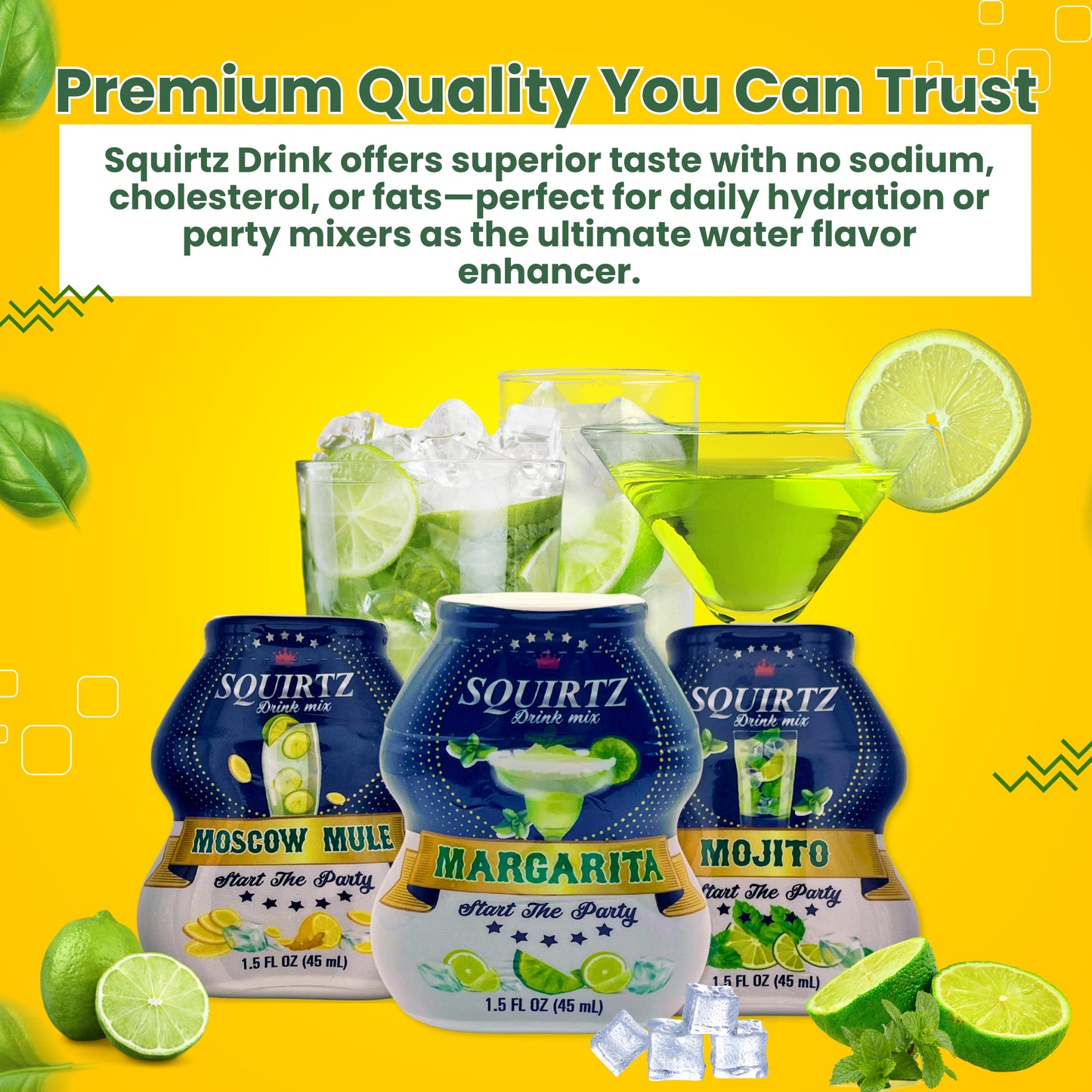 Pack of 3 Margarita, Mojito ,Moscow Mule